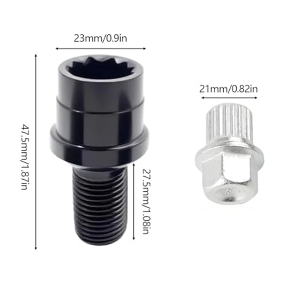 For A4 For A6 Locking Wheel Nuts Locking Lug Nuts Included Security Key - Image 4 of 4