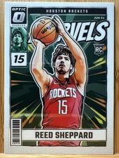 Reed Sheppard (RC) 2024-25 Donruss Optic - Rookie Net Marvels #4 - Rockets