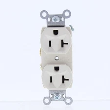 P&S Light Almond Specification Grade Receptacle Outlet 5-20R 20A Bulk 5362-LA