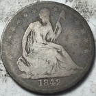 1842-O 50c Seated Liberty Half Dollar. Attractive Circulated Details, Graffiti