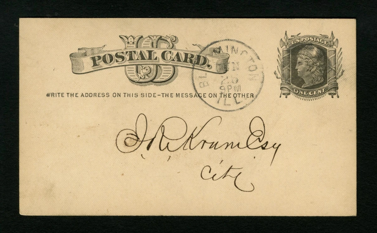 1871-1880 Year of Issue US Back of Book Postal Cards & Stationery