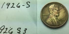 1926 S ; Wheat Penny ; good condition #926S3