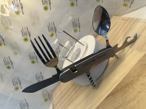 Ozark Trail 7-in-1 Utensilien Outdoor Camping Gabel Messer Löffel Ahle Korkenöffner NEU - Bild 2 von 24