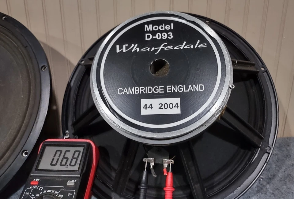 2x WOOFERS WHARFEDALE D-093 15"-8Ω-WOOFERS-PAR-OHM Y AUDIBLEMENTE PROBADO-BIEN EMBALADO Foto 2 de 4