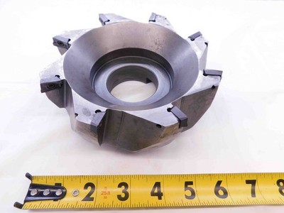6'' O.D. 90 DEG FACE MILL 2'' PILOT 3/4 KEY HOLDS 8 INSERTS 6.0 INDEXABLE TOOLING