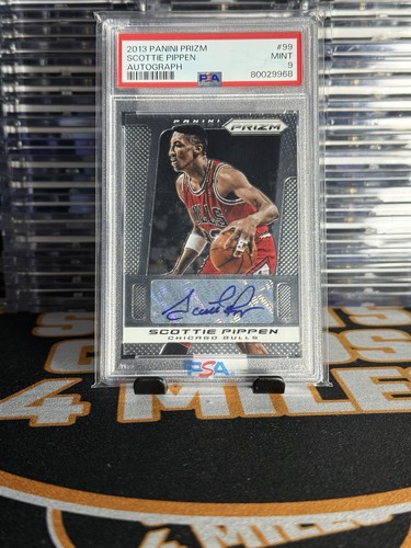 Scottie Pippen #99 2013 Panini Prizm Autograph card