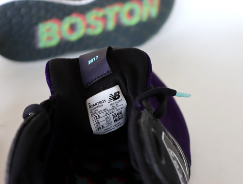 MENS 12.5 Marathon 2017 BOSTON RUN New Balance FRESH FOAM ZANTE V3 Sneakers LNC - Picture 14 of 16