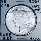 1926 S BU GEM PEACE SILVER DOLLAR UNC MS+++ U.S. MINT RARE KEY COIN 9130