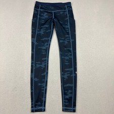 Lululemon Legging Women 6 Blue Camo High-Rise Pant Yoga Wicking Stretch