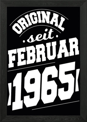 Februar 1965 59 Jahre gerahmtes Wandbild Poster Leinwanddruck Bild