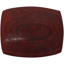 Exotic Wood Tree Nature Hippie Boho Bohemian Handmade 1970s Vintage Belt Buckle