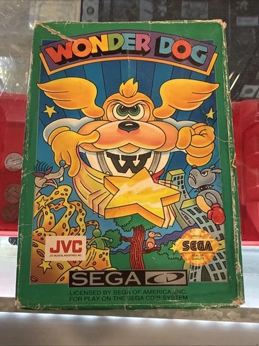Wonder Dog (Sega CD, 1992) W/Manual