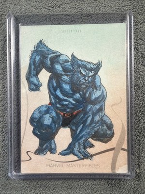 2022 Marvel Masterpieces Sketch BEAST by Abdul Ghofur X-Men