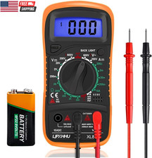 Digital Multimeter Voltmeter Battery Voltage Multi Tester Continuity Ohm Volt Am