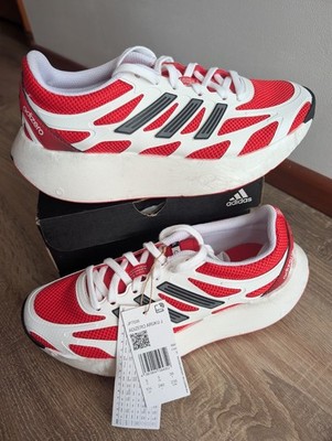 ADIZERO ARUKU rot & weiß, Unisex, UK 5, US 5,5 brandneu, Karton & Etikett, kostenloser Versand