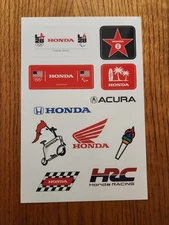 Honda Racing Founding Partner 2028 Olympics LA Sticker Sheet Acura Torch Rings
