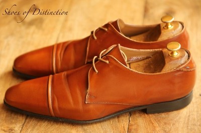 Paul Smith Robin Tan Brown Bonded Leather Derby Schuhe UK 10 US 11 EU 44