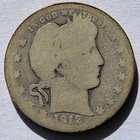 1912 Silver Barber Quarter