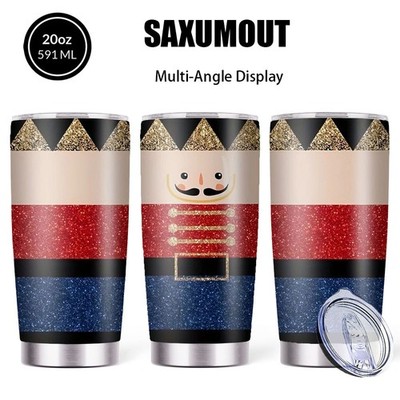 SAXUMOUT Nutcracker Design Coffee Cups 1PC 304 Stainless Steel Insulated Tumbler