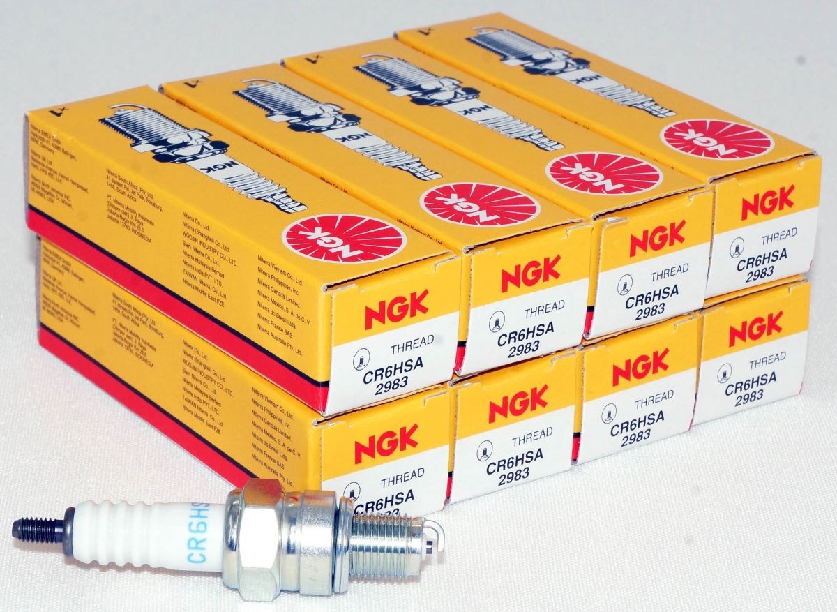 8 Pack Genuine NGK 2983 Spark Plugs CR6HSA for Honda Yamaha Polaris Kawasaki Etc