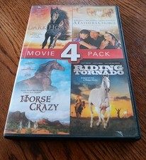 4 Movie Pack DVD Horse Themed See Pictures For Titles Free Shipping, Non Rental 