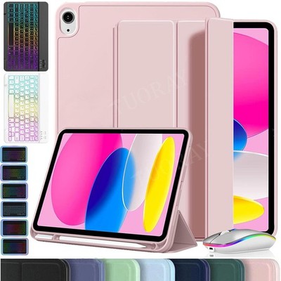 Hülle mit Beleuchtet Tastatur für iPad A16 11/10/9/8/7. Gen Air 11'' M4 M3 Pro 11