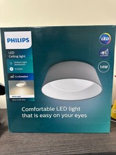 Philips Dawn LED Ceiling Light (grey shade)