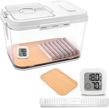 Cigar Humidor Clear Acrylic Humidor Spanish Cedar Plank Cigar Case Box Plastic P