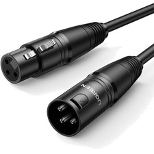 XLR-Kabel, XLR-Lautsprecherkabel, 3-poliges Stereo-Mikrofonkabel, Stecker auf...