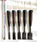Nishiki Kiyomi Oire Nomi Japanese Bench Chisels Mulch Hollows Set of 5 Ebony