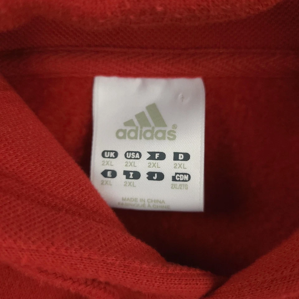 Moletom pulôver de beisebol Boston Red Sox masculino 2XL vermelho MLB Adidas - Imagem 2 de 4
