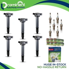 6 Ignition Coil & 6 Denso Iridium Spark Plug for 2007-2015 Lexus RX350 3.5L V6
