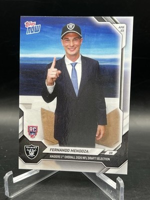 2026 Topps Now Fernando Mendoza Rookie Card #FMEN NFL Draft