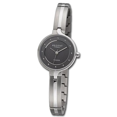 Regent Damen Armbanduhr Analog Metallarmband silber URF1335