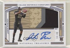 2020 Panini National Treasures Collegiate Blue 34/49 Jared Pinkney #121 Auto s3g