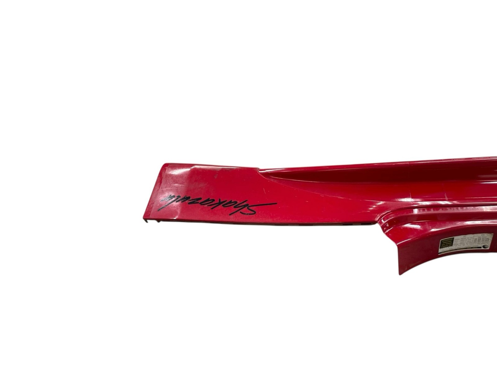 2007-2016 MASERATI GRANTURISMO 4.7L RWD LEFT SIDE SKIRT BODY ROCKER MOLDING RED