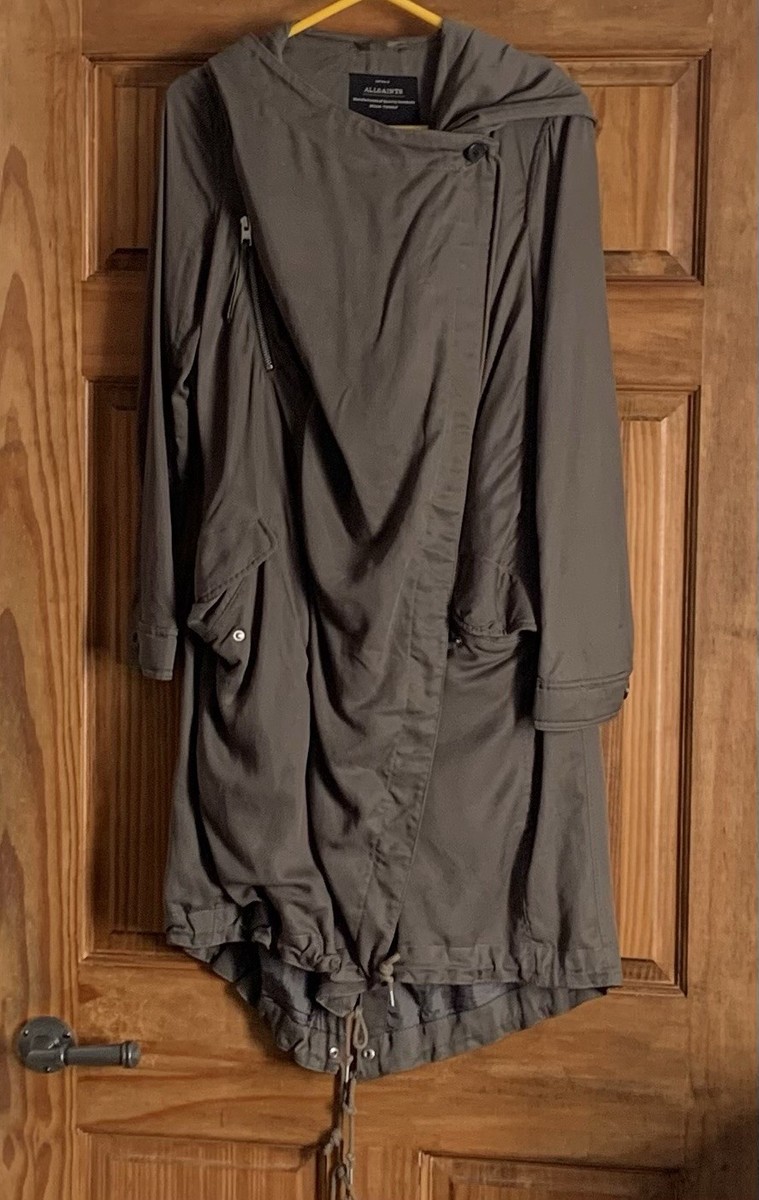 All Saints Khaki Fishtail Parka Jacket -Size *Read* UK