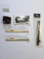 Craft Supplies Piano Hinges 8" Wooden Box Hardware Lot Clasps With Screws