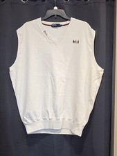 Vintage 1990s Polo Ralph Lauren White Sweatshirt Pullover Vest Large