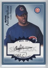 2004 Skybox Autographics Auto Blue 159/220 Corey Patterson #A-CP Auto 2a8