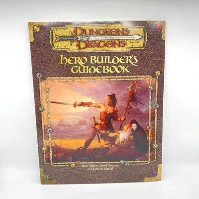 Dungeons and Dragons Hero Builder's guidebook 3.0 3e Fantasy Role Play 2000 D&D