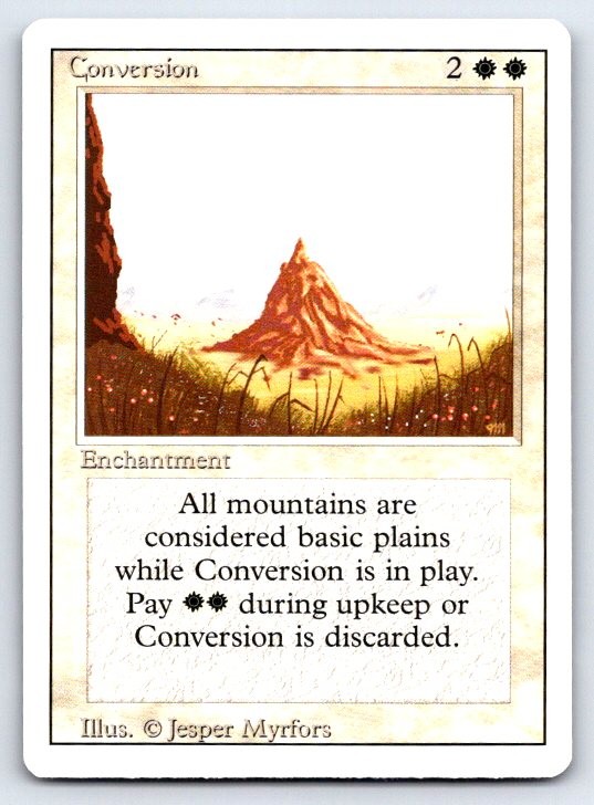Conversion Uncommon Revised Edition Magic: The Gathering Lightly Played