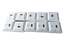 10 x CAT6 Surface wall Mount RJ45 Socket for Ethernet Network Cable box One Port
