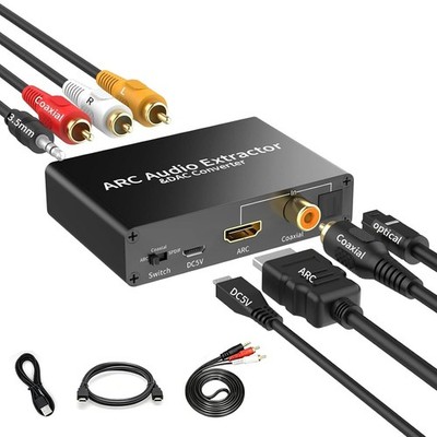 HDMI ARC Audio Extractor, Digital to Analog Audio Converter, 192KHz ARC Audio...