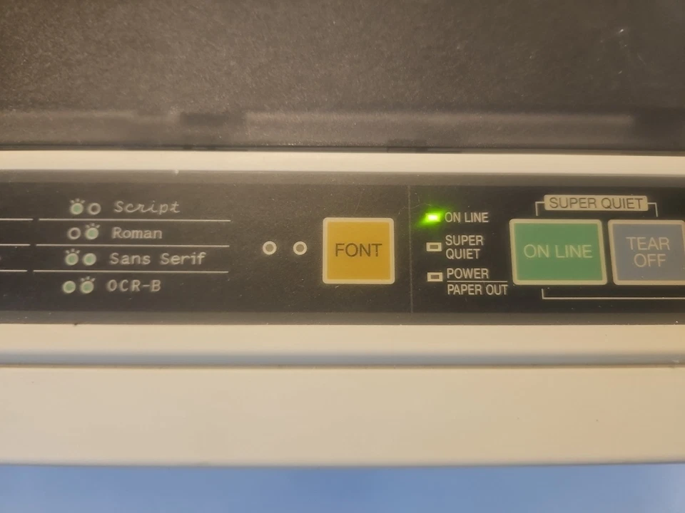 *UNTESTED BUT POWERS ON* PANASONIC KX-P2135 PRINTER 24PIN DOT MATRIX COLOR 120V^ - Image 3 of 4