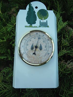 Thermomètre émail Français 30cm - Fenouil - NEUF - Email Véritable 800°C