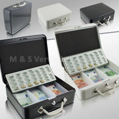 Transportkassette Geldkoffer Münzzählbrett Geldscheinfach 30cm 300mm BITUXX