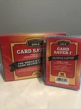 50 Count Card Saver 1 | Cardboard Gold PSA Grading Sealed FREE SHIPPING