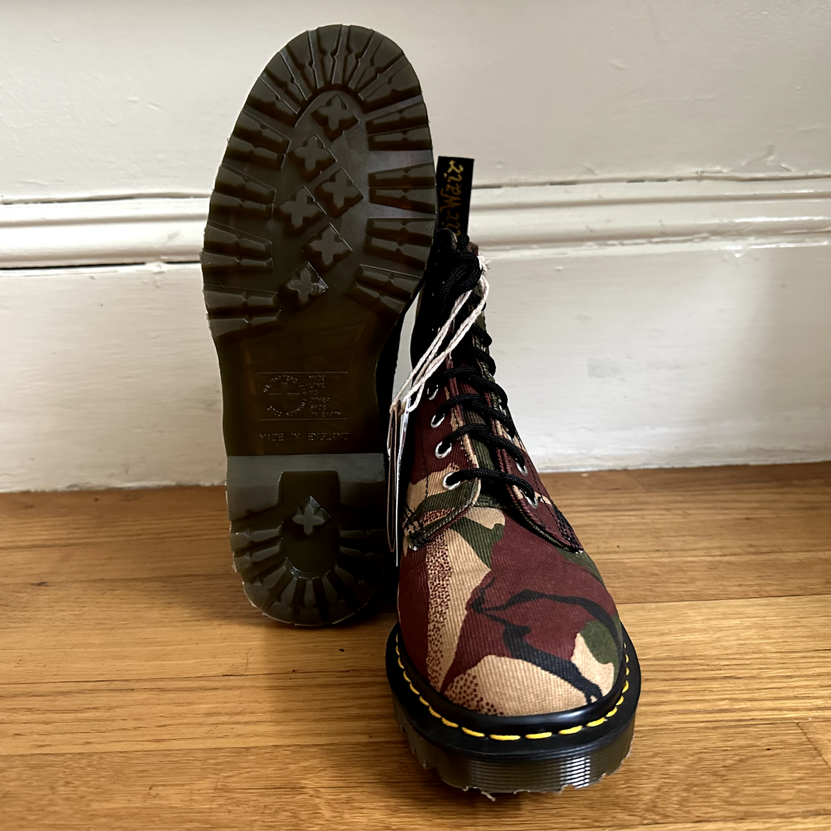 RARE Dr. Martens Made in England 1460 Pascal Camo Halley Stevensons ⭐️ Dr. Martens Made in England Lick Wax Canvas Camo Pascal  main image 2