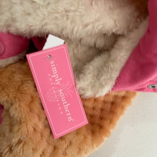 Simply Southern Jacket Girl's Youth Medium Fleece 1/4 Zip Snap Fuzzy Plush NWT - Picture 7 of 9